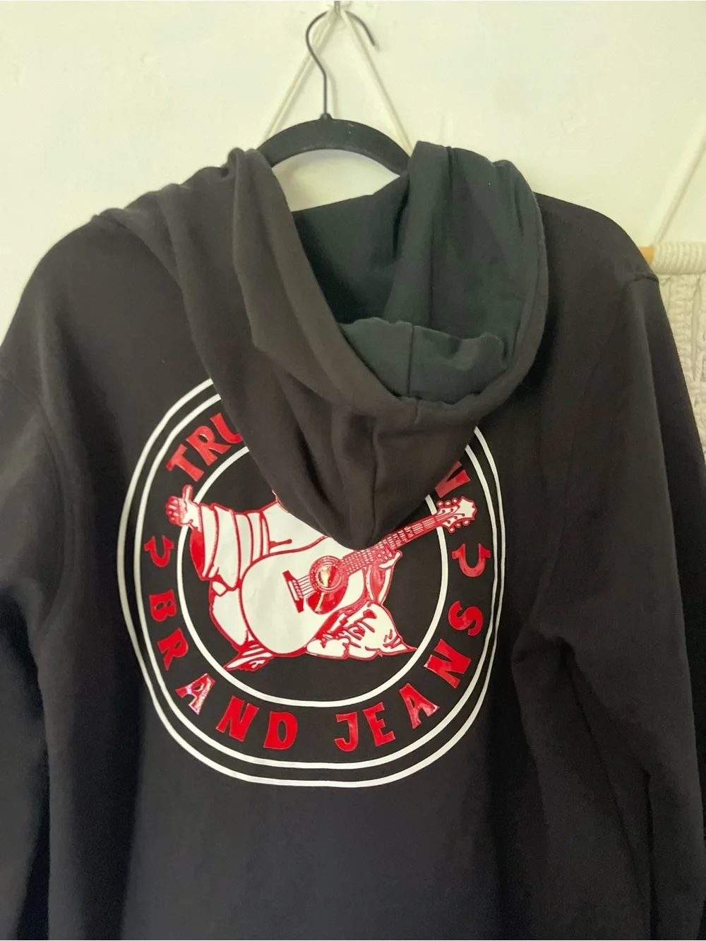 True Religion Buddha Seal Zip Hoodie Black